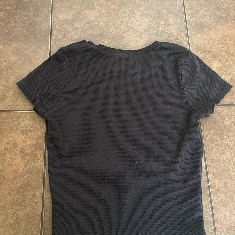 wild fable Teal Cargo/parachute Pants w/ forever 21 cropped graphic t - Picture 5 of 8